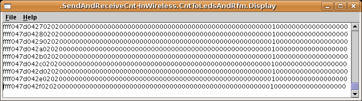 Packets produced by sender