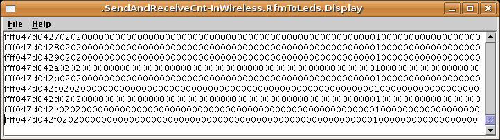 Packets received by receiver